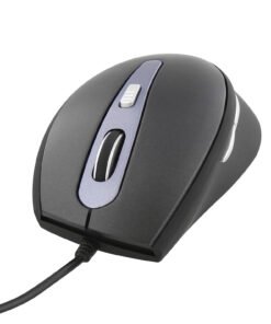 Alternative view of T'NB TNB Office Wired Mouse Black Ultra Comfortable Curved Shape Allowing To Perfectly Fit The Shape Of The Hand Pleasant Grip