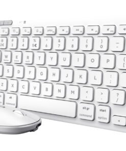 TRUST Pack clavier & souris sans fil LYRA Bluetooth - blanc (FR)