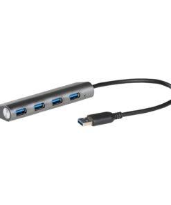 Alternative view of I-TEC USB 3.0 Metal Charging HUB 4 Port with power adaptor 4xUSB charging port. For Tablets Notebooks Ultrabooks PC