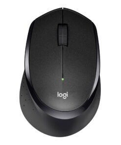 LOGITECH M330 SILENT PLUS Mouse 3 buttons wireless 2.4 GHz USB wireless receiver black