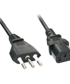 LINDY 0.7m IEC mains lead italy Italian mains plug - IEC320C13