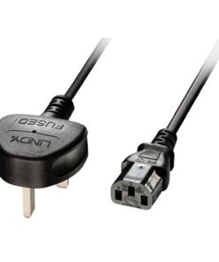 LINDY 2m IEC mains lead UK