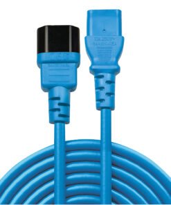 LINDY 2m IEC Extension Lead Blue – Image 2