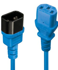 LINDY 2m IEC Extension Lead Blue