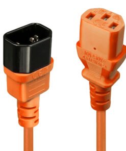 LINDY 2m IEC Extension Lead Orange