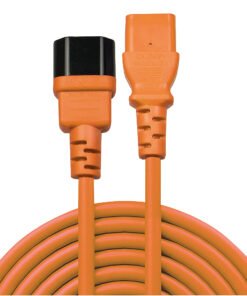 Alternative view of LINDY 2m IEC Extension Lead Orange