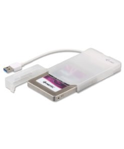 I-TEC USB 3.0 Advance MySafe Easy Enclosure 6.4cm 2.5p External Enclosure for SATA HDD itegrated cable white