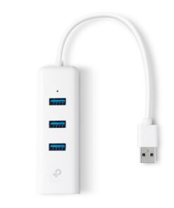 TP-LINK USB 3.0 to Gigabit Ethernet Network Adapter 3-Port USB 3.0 Hub 1 USB 3.0 connector 1 Gigabit Ethernet port 3 USB 3.0 ports