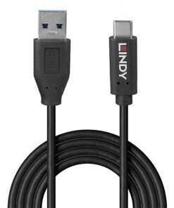 LINDY 1m USB 3.2 Type A to C Cable 10Gbps GRS – Image 2