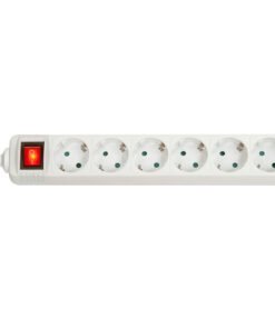 LINDY Mains 6 way gang socket with on/off switch