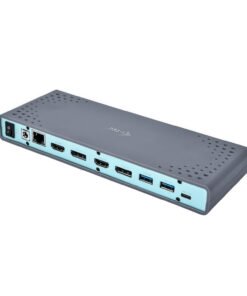 I-TEC USB 3.0/USB-C Dualdock 1x5K 2x4K 60Hz 2xHDMI 2xDP 1xGLAN 6xUSB 3.0 1xAudio/Mic Jack Kensington compatible with TB 3 – Image 3