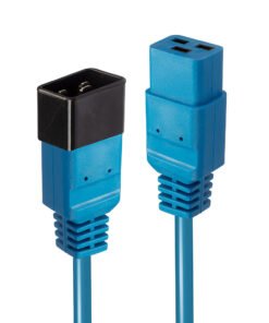 LINDY 1m IEC C19 to C20 Extension Cable Blue