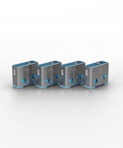 Alternative view of LINDY Bloqueurs de ports USB 10 pièces Bleu