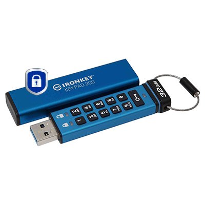 KINGSTON 32Go IronKey Keypad 200 FIPS 140-3 Lvl 3 Pending AES-256 Encrypted – Image 2