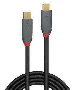 LINDY Câble USB 3.1 type C C 5A Anthra Line 1m – Image 2