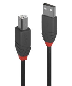 LINDY Câble USB 2.0 type A vers B Anthra Line 0.5m