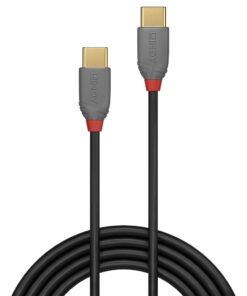 Alternative view of LINDY Câble USB 2.0 Type C Anthra Line 1m