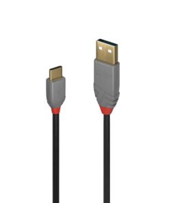 LINDY Câble USB 2.0 Type A vers C Anthra Line 1m