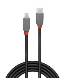 Alternative view of LINDY Câble USB 2.0 Type C vers Micro-B Anthra Line 2m