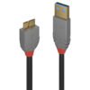 LINDY Câble USB 3.0 Type A vers Micro-B Anthra Line 0.5m