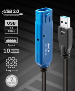 Alternative view of LINDY Rallonge active Pro USB 3.0 8m