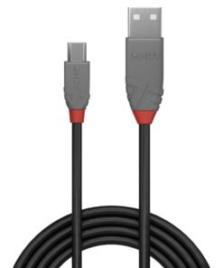 Alternative view of LINDY Câble USB 2.0 type A vers Micro-B Anthra Line 0.2m