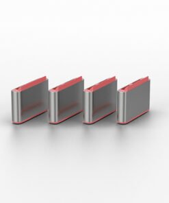 LINDY USB Type C Port Blocker Key - Pack of 4 Blockers Red – Image 2