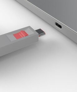 LINDY USB Type C Port Blocker Key - Pack of 4 Blockers Red – Image 3