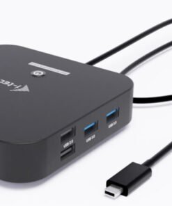 I-TEC USB-C Dual HDMI DS 2x HDMI 1x GLAN 2x USB-A 3.2 2x USB 2.0 1x USB-C Gen2 1x USB-C Gen1 1x Audio/Mic Jack 1x 100W USB-C PD – Image 3