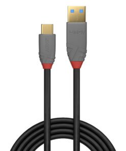LINDY Câble USB 3.1 type C A 5A Anthra Line 1m – Image 2