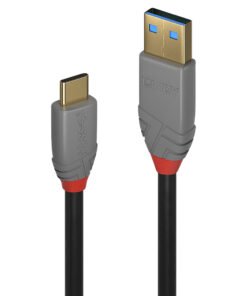 LINDY Câble USB 3.1 type C A 5A Anthra Line 1m