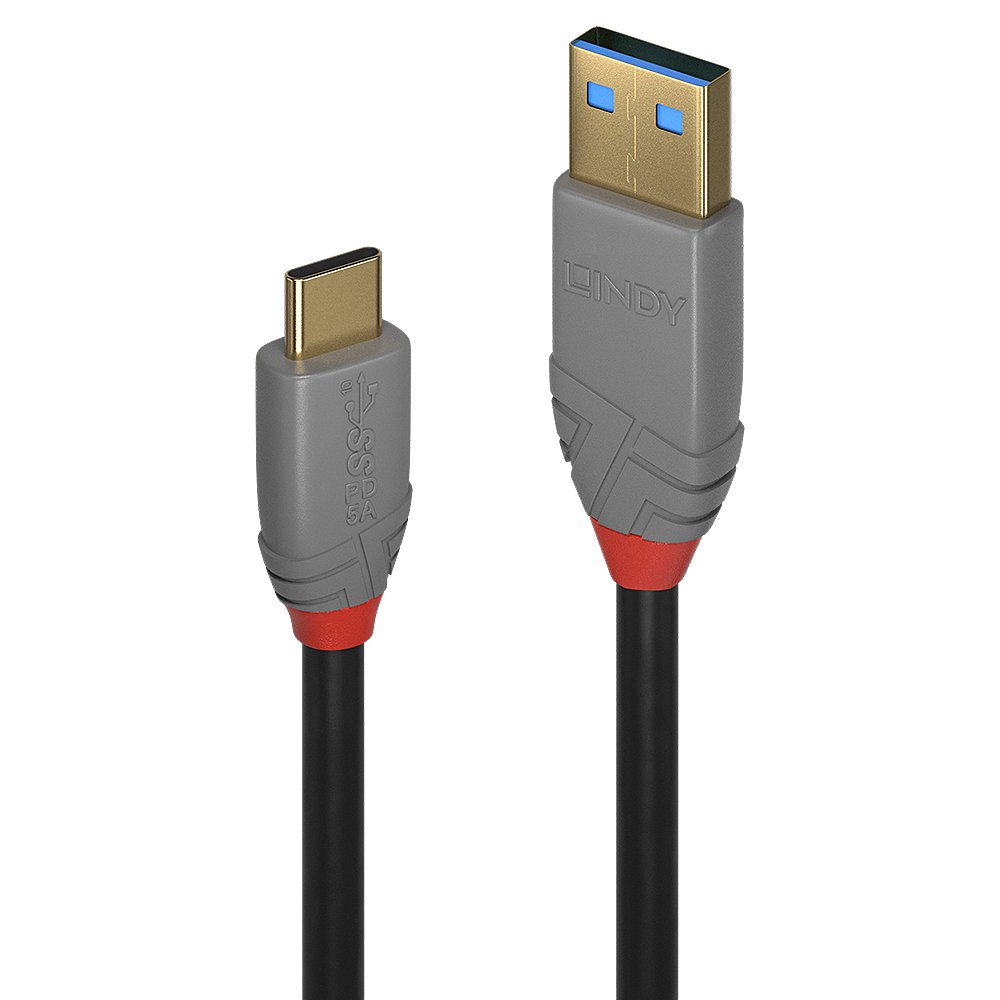 LINDY Câble USB 3.1 type C A 5A Anthra Line 1m