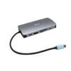 I-TEC USB-C Metal Nano Dock 1xHDMI 1xVGA 1xSD,1xmicroSD Cardreader 1xGLAN 3xUSB 3.1 1xUSB-C Data 1xUSB-C PD Sans Alimentation