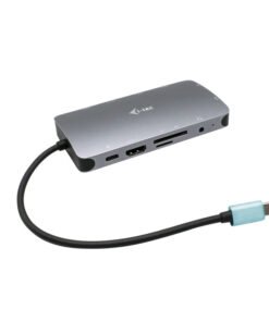 I-TEC USB-C Metal Nano Dock 1xHDMI 1xVGA 1xSD,1xmicroSD Cardreader 1xGLAN 3xUSB 3.1 1xUSB-C Data 1xUSB-C PD Sans Alimentation