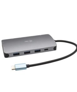 I-TEC USB-C Metal Nano Dock 1xHDMI 1xVGA 1xSD,1xmicroSD Cardreader 1xGLAN 3xUSB 3.1 1xUSB-C Data 1xUSB-C PD Sans Alimentation – Image 2