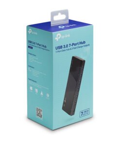 Alternative view of TP-LINK 7-port USB 3.0 Hub Desktop 12V/2.5A power adapter included