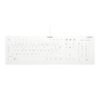 CHERRY Flat Profile Hygiene Desktop Keyboard Sealed USB White (FR)
