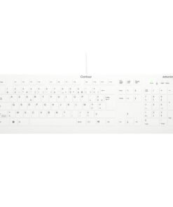 CHERRY Flat Profile Hygiene Desktop Keyboard Sealed USB White (FR)