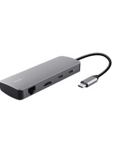 TRUST Adaptateur DALYX USB-C 8 en 1 2 USB-C 2 USB 1 HDMI 1 SD + 1 micro SD Card 1 Ethernet