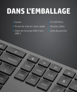 Alternative view of HP INC. HP 975 USB+BT Dual-Mode Wireless Keyboard-FR