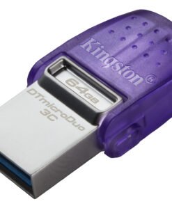 KINGSTON 64Go DataTraveler microDuo 3C 200MB/s dual USB-A + USB-C
