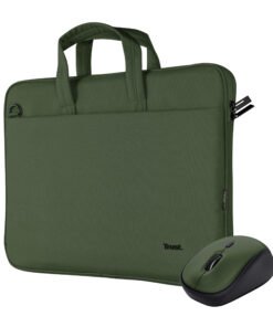 TRUST Bundle sacoche BOLOGNA 16p + souris sans fil YVI+ - Green