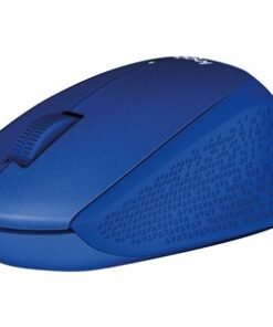 LOGITECH M330 SILENT PLUS Mouse 3 buttons wireless 2.4 GHz USB wireless receiver blue