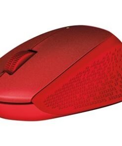 LOGITECH M330 SILENT PLUS Mouse 3 buttons wireless 2.4 GHz USB wireless receiver red