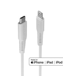 LINDY 1m USB Type C to Lightning Cable USB Type C Male to Lightning Male