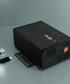Alternative view of I-TEC USB-C/USB-A Metal Charging+Data HUB 15W per port 10x USB-C integrated power adapter 180W