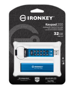 KINGSTON 32Go IronKey Keypad 200 FIPS 140-3 Lvl 3 Pending AES-256 Encrypted – Image 3