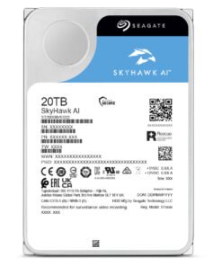 Alternative view of SEAGATE Surveillance Video Optimized AI Skyhawk 20To HDD SATA 6Gb/s 512Mo cache 3.5p CMR Helium