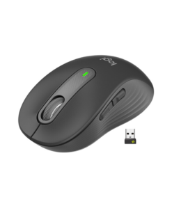 LOGITECH Signature M650 for Business Mouse optical 5 buttons wireless Bluetooth 2.4 GHz Bolt USB receiver graphite