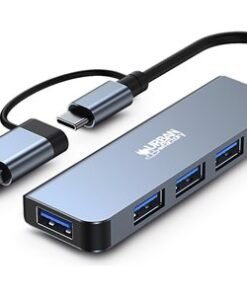 URBAN FACTORY Mining USB-A/C Hub With 4 USB-A 3.0 Ports